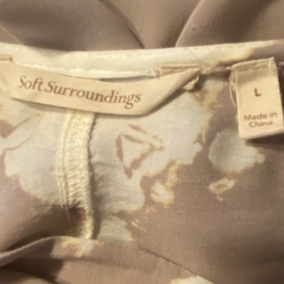 Soft Surroundings Long Sleeves Tie Dye Dress Large vacation beach - Picture 7 of 8